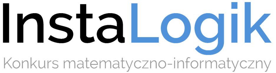 Logo konkursu InstLogic z podpisem 'konkurs matematyczno-informatyczny"